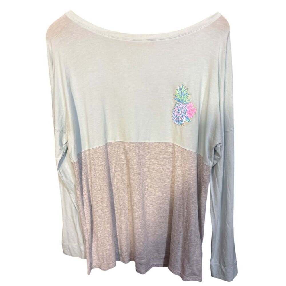 Lilly‎ Pulitzer Womens Long Sleeve Color Block Top M